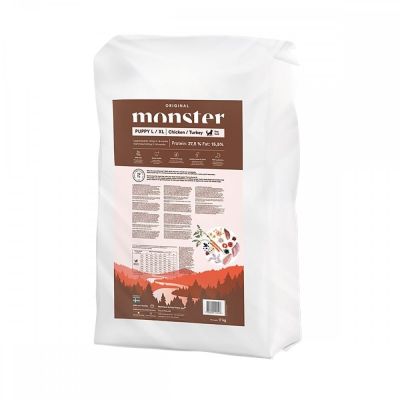 Monster Pet Food Monster Puppy L&XL Kana & Kalkkuna (17 kg)