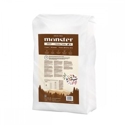 Monster Pet Food Monster Adult Grain Free Kana&Kalkkuna (17 kg)