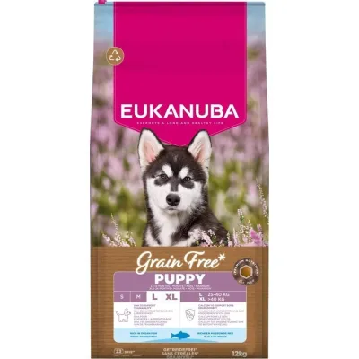 Eukanuba Grain Free Puppy & Junior Large & Extra Large Breed Ocean Fish (12 kg), kuva 1 / 1
