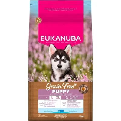 Eukanuba Grain Free Puppy & Junior Large & Extra Large Breed Ocean Fish (3 kg), kuva 1 / 1