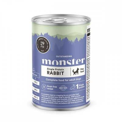 Monster Pet Food Monster Adult Single Jänis 400 g