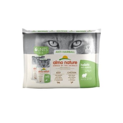 Almo Nature Holistic cat Anti-Hairball 6x70g