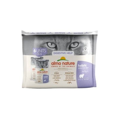 Almo Nature Holistic cat Digestive Help 6x70g