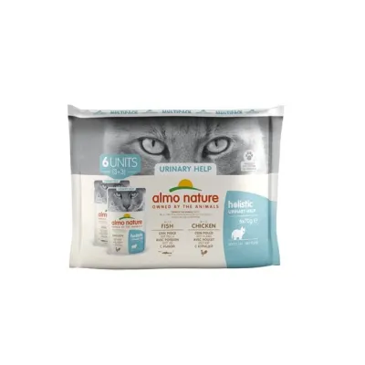 Almo Nature Holistic cat Urinary Help 6x70g, kuva 1 / 1