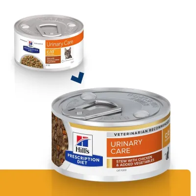 Hill's Prescription Diet Hill's Diet Cat c/d Stew Chicken&Vegetables 82g, kuva 1 / 1