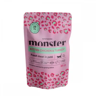 Monster Pet Food Monster Cat Kitten kana & kalkkuna 85 g, kuva 1 / 1