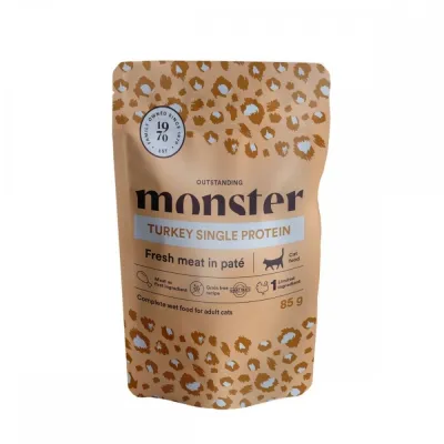 Monster Pet Food Monster Cat Adult kalkkuna 85 g, kuva 1 / 1
