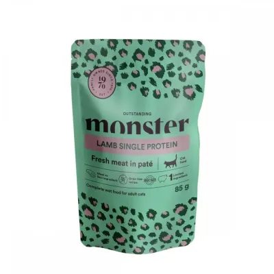 Monster Pet Food Monster Cat Adult lammas 85 g, kuva 1 / 1