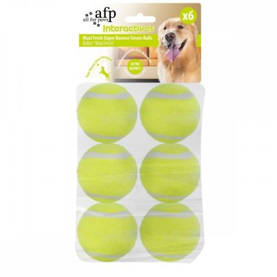 All for Paws Hyper Fetch täyttötennispallot Maxi 6,5cm 6 kpl