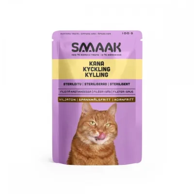 SMAAK steriloidun kissan märkäruoka 100 g, kuva 1 / 1