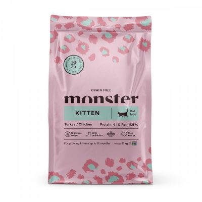 Monster Pet Food Monster Cat Grain Free Kitten Kalkkuna & Kana (2 kg)