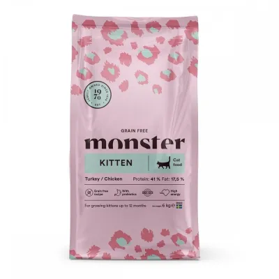 Monster Pet Food Monster Cat Grain Free Kitten Kalkkuna & Kana (6 kg), kuva 1 / 1