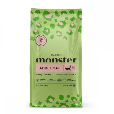 Monster Pet Food Monster Cat Grain Free Kalkkuna & Kana (6 kg), kuva 1 / 1