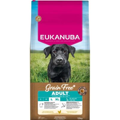 Eukanuba Grain Free Adult Large Breed Chicken (12 kg)
