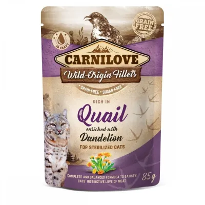 Carnilove Cat Sterilized Viiriäinen & Voikukka 85 g, kuva 1 / 1