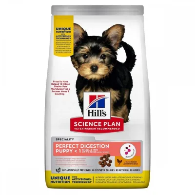 Hill's Science Plan Puppy Small & Mini Perfect Digestion Chicken (1,5 kg), kuva 1 / 1