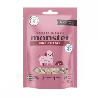 Monster Pet Food Monster pakastekuivattu possu (45 g)