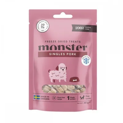 Monster Pet Food Monster pakastekuivattu possu (45 g), kuva 1 / 1