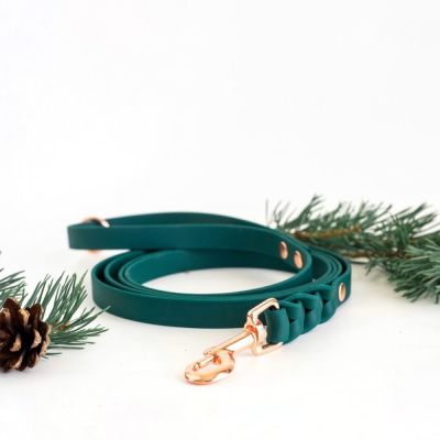 Tyylivoitto Braid hihna, smaragdi/ruusukulta (16mm x 200cm)