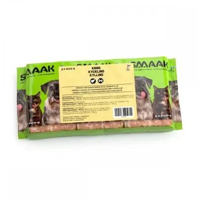 SMAAK kanan jauheliha koiralle, luuton 3 x 200 g (3 x 200 g), kuva 1 / 1