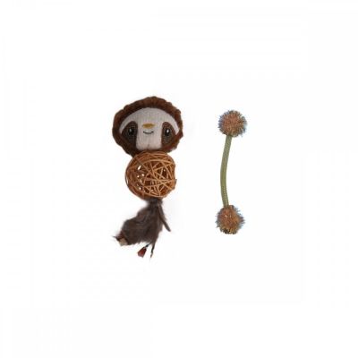 Kissan lelu Meow&Me Amber Woodland Laiskiainen&tuubi 2-pack