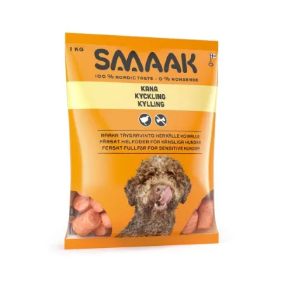 SMAAK Herkkä kana raaka täysravinto 1kg, kuva 1 / 1