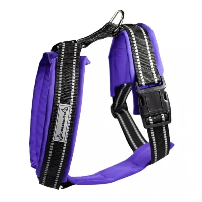 Kusse&Kutta-koiran valjaat softshell-pehmusteella, violetti (7), kuva 1 / 1