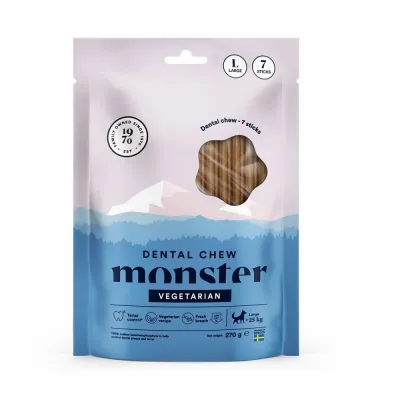 Monster Pet Food Monster Dog Dental Chew Vegetarian Large (7-pack), kuva 1 / 1