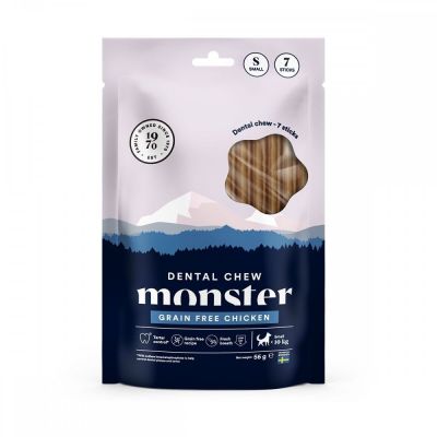 Monster Pet Food Monster Dog Dental Chew Grain Free Chicken Small (7-pack)