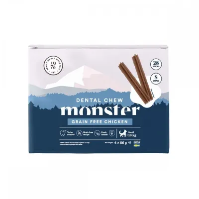Monster Pet Food Monster Dog Dental Chew Grain Free Chicken Small (28-pack), kuva 1 / 1