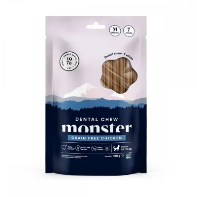 Monster Pet Food Monster Dog Dental Chew Grain Free Chicken Medium (7-pack), kuva 1 / 1