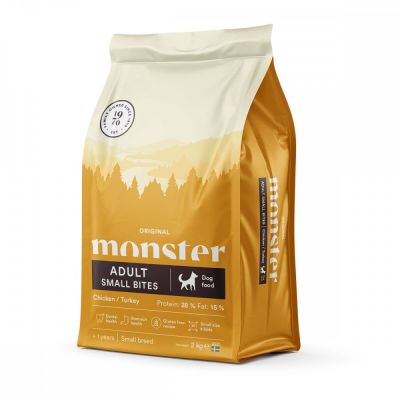Monster Pet Food Monster Dog Adult Small kana & kalkkuna (2 kg)