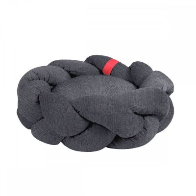 Pyöreä koiranpeti NufNuf Sonja, harmaa (S)