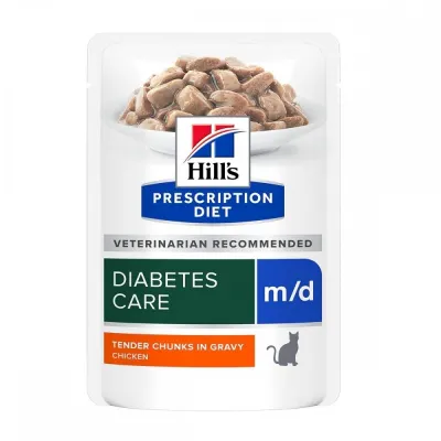 Hill's Prescription Diet Feline m/d Diabetes Care 12x85 g, kuva 1 / 1