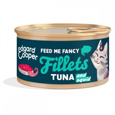 Edgard&Cooper Cat fillets tonnikala & kalmari 70g