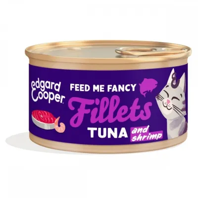 Edgard&Cooper Cat fillets tonnikala & katkarapu 70g, kuva 1 / 1