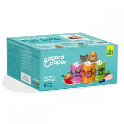 Edgard & Cooper Dog Multipack 6x400g, kuva 1 / 1