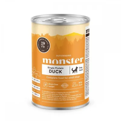 Monster Pet Food Monster Adult Single Protein Duck 400 g, kuva 1 / 1