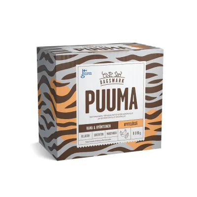 Dagsmark Puuma, kana-hyönteinen hyytelössä 8x80g, kuva 1 / 1