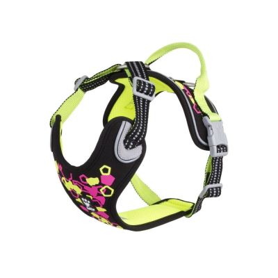 Hurtta Weekend Warrior Neon-valjaat, lakritsi (60-80 cm)