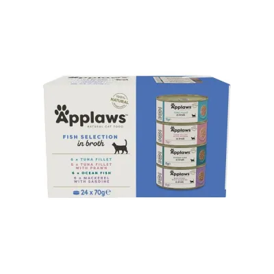 Applaws Kalalajitelma liemessä 24x70g, kuva 1 / 1