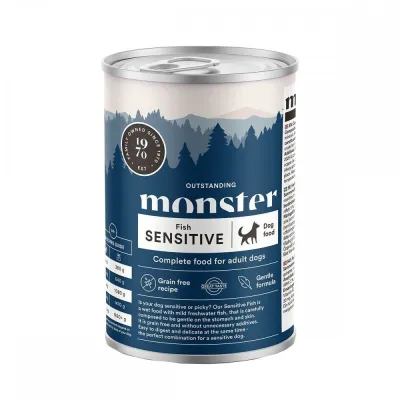 Monster Pet Food Monster Dog Sensitive Fish 400g, kuva 1 / 1