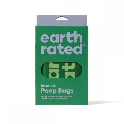 Earth Rated kakkapussi kahvoilla PCR-muovia 120 kpl, laventeli, kuva 1 / 1