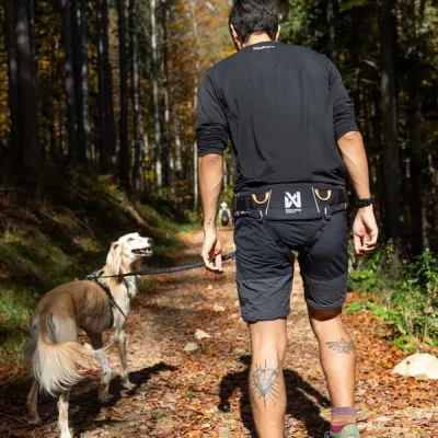 Non-stop Dogwear Non-Stop Trekking vetovyö 2.0 musta/harmaa (L)