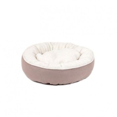 Pyöreä kissanpeti Resploot Sherpa, beige