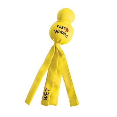 KONG Wubba Wet kelluva lelu keltainen