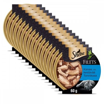 Sheba kana & tonnikala kastikkeessa 60g