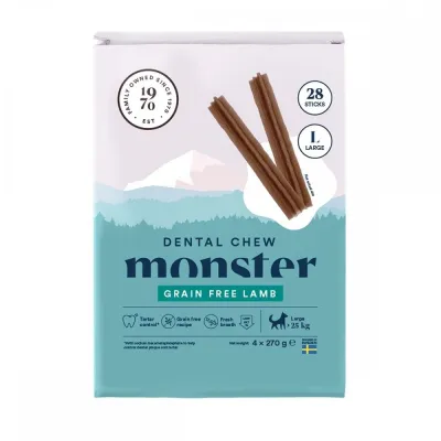 Monster Pet Food Monster Dog Dental Chew Lamb Large (28-pack), kuva 1 / 1