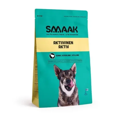 SMAAK aktiivisen koiran ruoka (2 kg), kuva 1 / 1