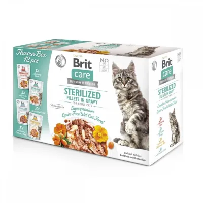 Brit Care Cat gravy Sterilized multipack 12x85 g, kuva 1 / 1